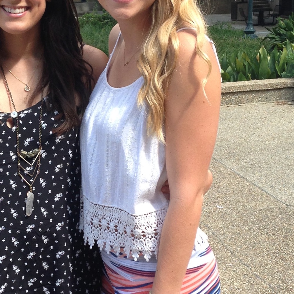 White tank top